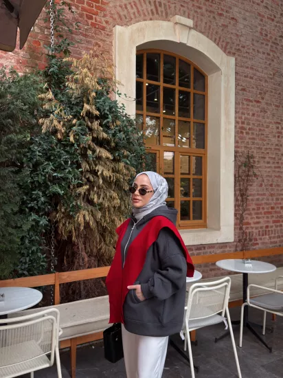 ANTRASİT MELOŞ  ŞARDONLU CEKET 1194