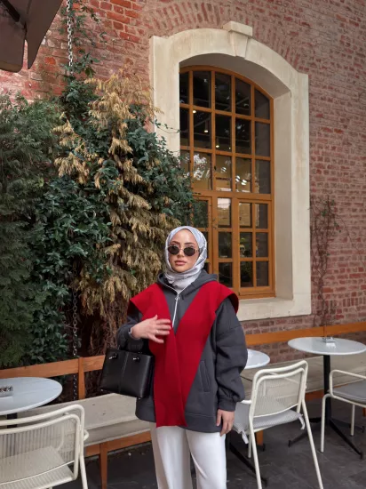 ANTRASİT MELOŞ  ŞARDONLU CEKET 1194