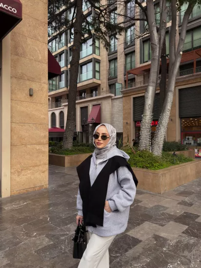 GRİ MELOŞ  ŞARDONLU CEKET 1194