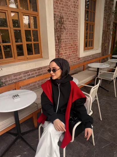 SİYAH MELOŞ  ŞARDONLU CEKET 1194