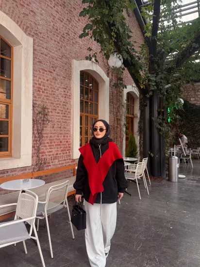 SİYAH MELOŞ  ŞARDONLU CEKET 1194