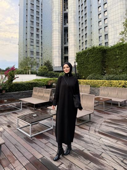 Siyah   Blow Triko Elbise