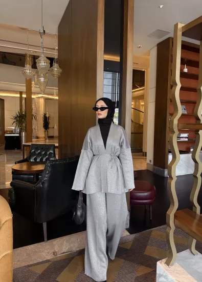 KOYU GRİ ECHO SİMLİ  TAKIM 2506