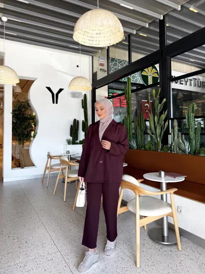 BORDO QUES BLAZER TAKIM 0511