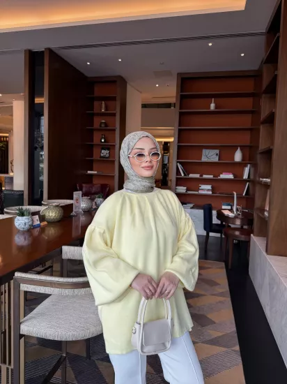 SARI  ELSE TRİKO  KAZAK 2512