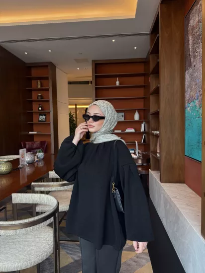 SİYAH  ELSE TRİKO  Kazak  2512