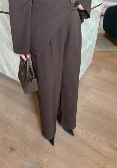 KAHVE  PALOZZO PANTOLON 0221