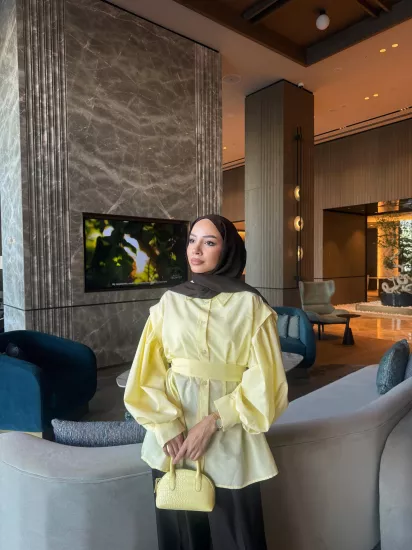 SARI ELİZA GÖMLEK 6103