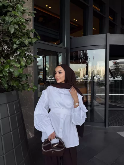 BEYAZ ELİZA GÖMLEK 6103