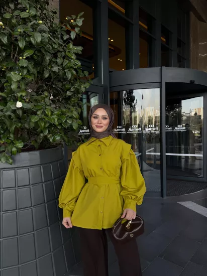 YAĞ YEŞİLİ  ELİZA GÖMLEK 6103