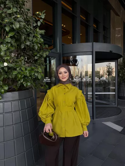 YAĞ YEŞİLİ  ELİZA GÖMLEK 6103