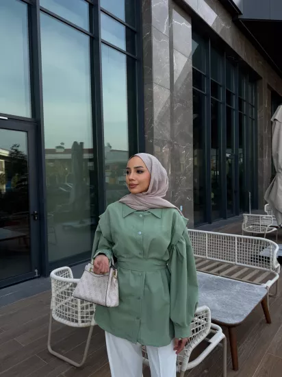 YEŞİL ELİZA GÖMLEK 6103