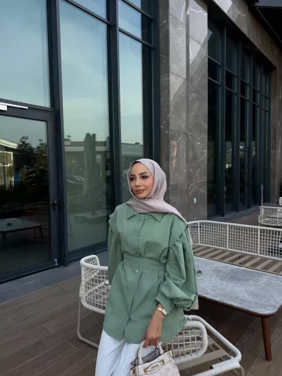 YEŞİL ELİZA GÖMLEK 6103