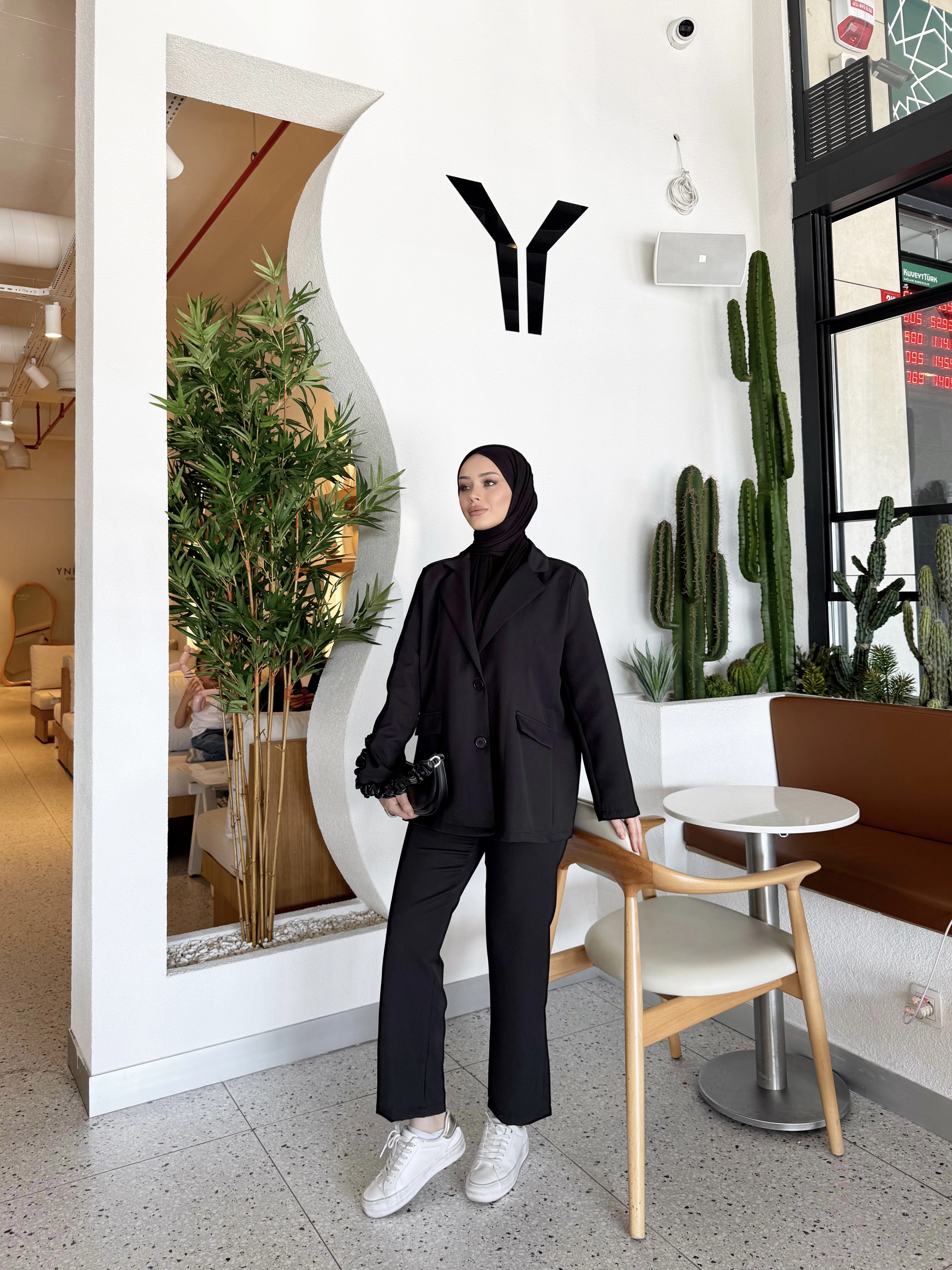 SİYAH  QUES BLAZER TAKIM 0511