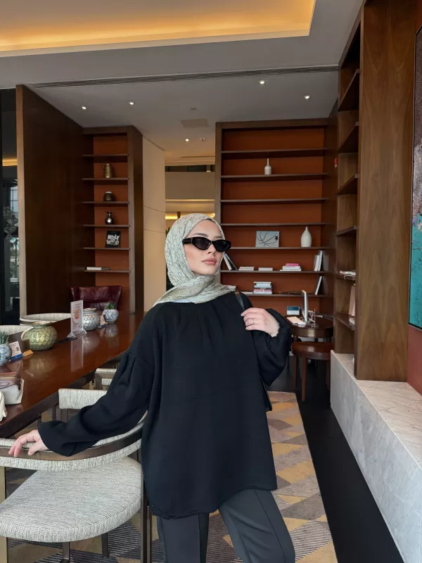 SİYAH  ELSE TRİKO  Kazak  2512