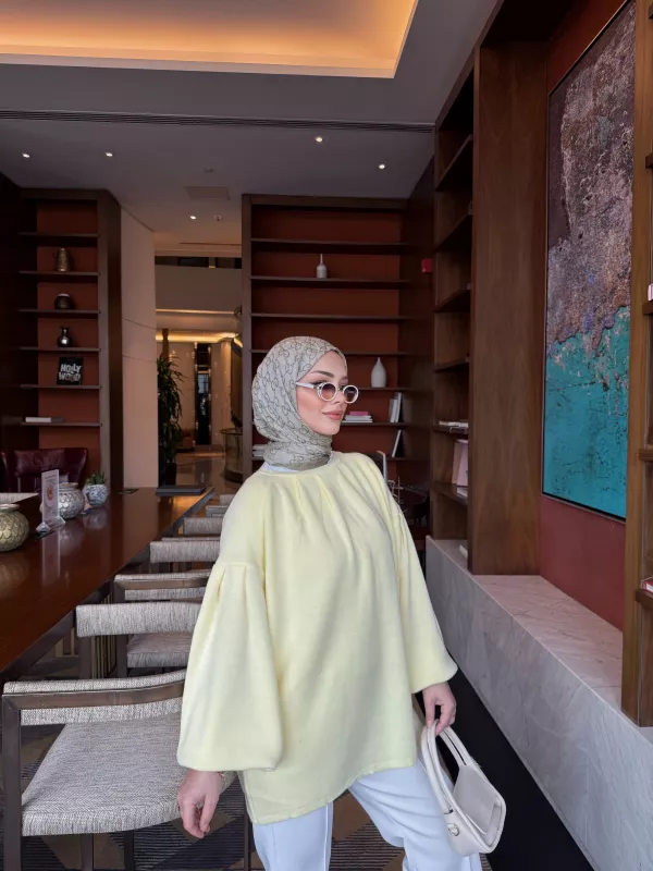 SARI  ELSE TRİKO  KAZAK 2512